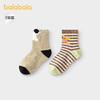 巴拉巴拉男童袜子秋季新品儿童短袜不勒脚提花两双装 商品缩略图1