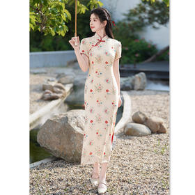 GX新中式旗袍女夏2025新款薄款改良年轻款国风女装旗袍连衣裙