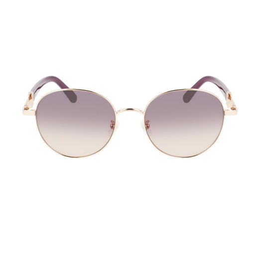 7886895643863 Salvatore Ferragamo 【商场同款】Ferragamo新品欧美时尚圆框复古休闲太阳镜墨镜女 商品图0