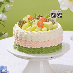 栀子蜜瓜·玫珑蜜瓜栀子绿茶奶油蛋糕，可选1.5/2.5/3.5/6磅  | 36 CAKE