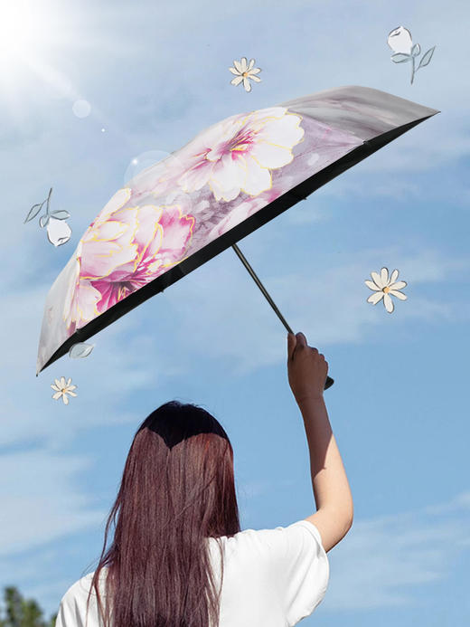 【多样屋专柜】伞防晒防紫外线迷你小巧便携太阳伞五折伞超轻女 商品图3