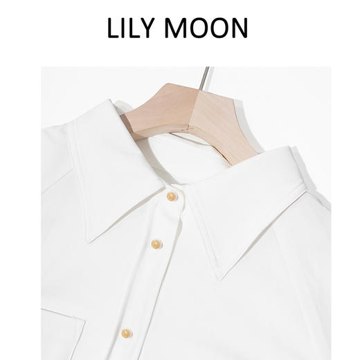 【UPF50+防晒吊牌】Lilymoon春夏繁花钮新式简约风防晒衬衫气质衬衣轻奢 商品图1
