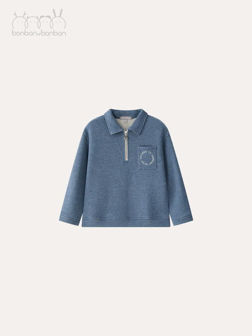 星空蓝休闲刺绣卫衣 商品图1