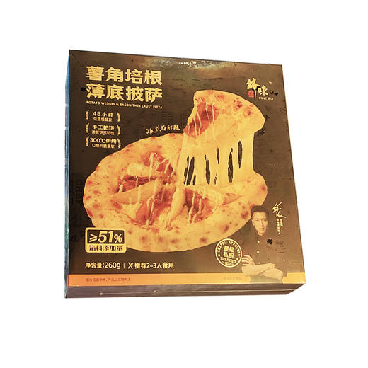 260g锋味派薯角培根薄底披萨 商品图0