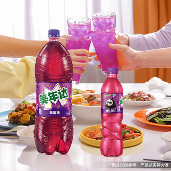 百事可乐美年达 Mirinda 葡萄味汽水碳酸饮料500ml*12瓶 整箱装 商品图0