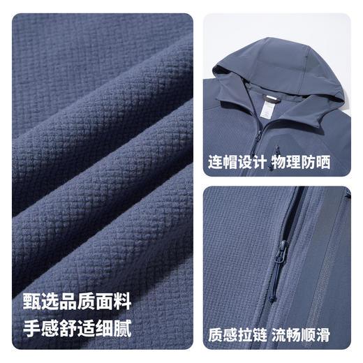 【防水防晒】圣得西男士连帽卫衣2025秋新款4级防水不易闷汗上衣 商品图4