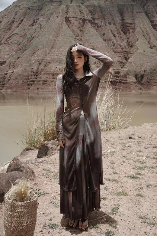 Le Malene 复古晕染宽松开衫上衣 20807 商品图3