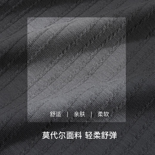 【满3条/6.7折】【秀黛】男莫代尔提花平角裤男士内裤【1条】S6330006T【门店同款】【内裤非质量问题不退换】 商品图3