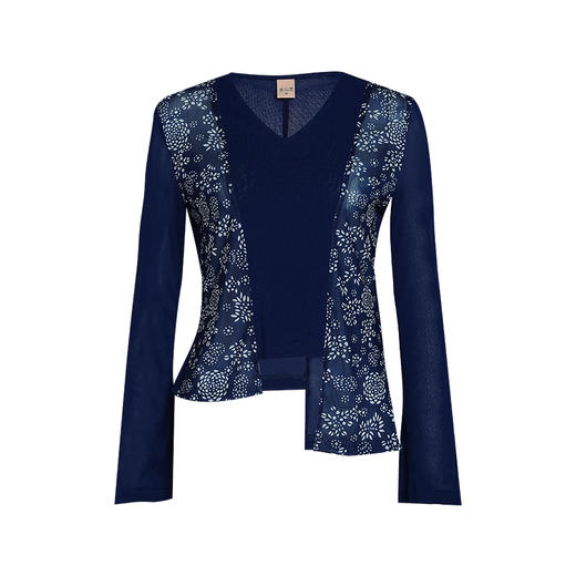 【蓝染印花改良系列】湘宜不规则上衣 | 百搭时尚款 | 现货 商品图4