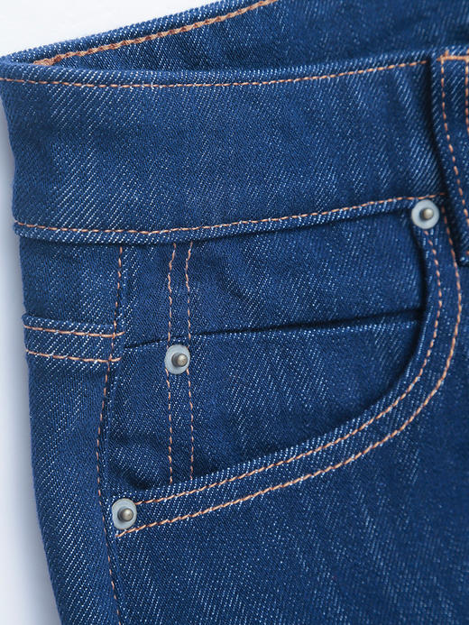 复古回潮！经典深蓝色微喇牛仔裤 显瘦显腿长必备 商品图3