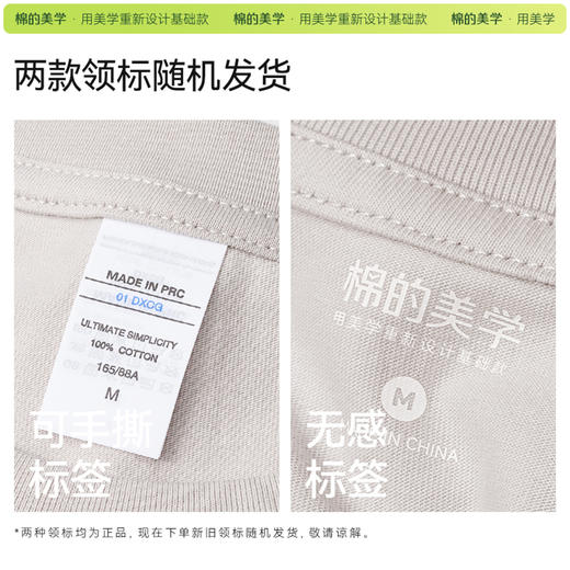 「棉的美学」美式潮流字母印花T恤极简宽松百搭设计打底短袖上衣 商品图4