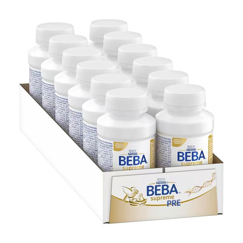 【26.5月到期】德国雀巢BEBA婴幼儿配方液态水奶 pre段 200ml*12瓶
