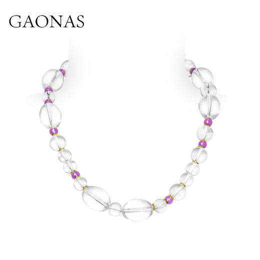 GAONAS 浮光纱 中式贵气清丽白珠项链11568XW 商品图2