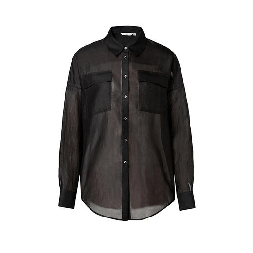 TANGYcollection天意2025秋季新品商场同款茛绸女衬衣L252003 商品图4