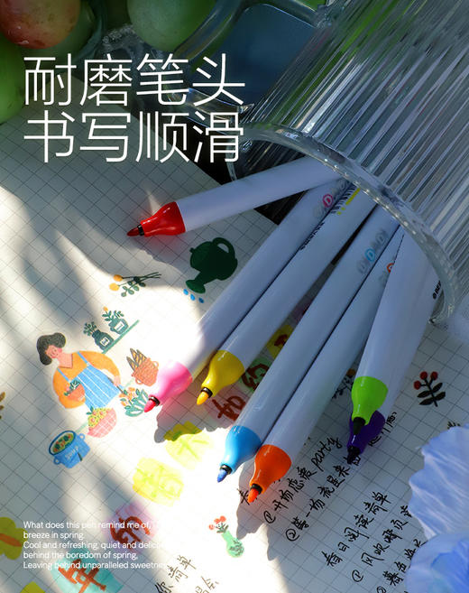 【开学季】DIDADI按动马克笔，比较了那么多款马克笔，这款真的画画、写字、做笔记都好用，你确定不来一盒吗 0806 商品图2