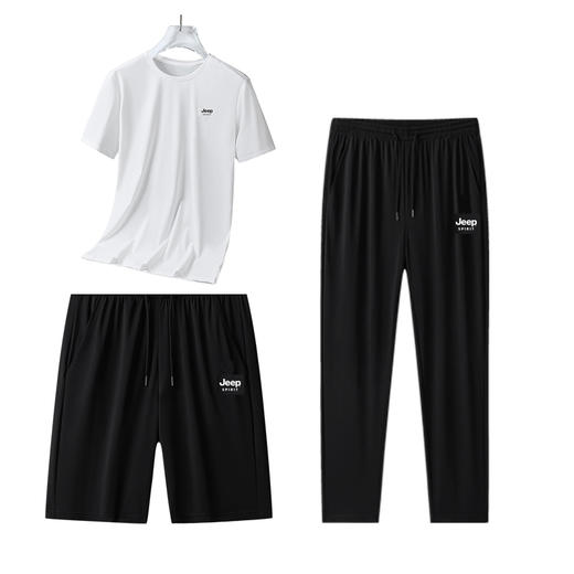 【品牌清仓89元/3件套】JEEP SPIRIT 7A抗菌+防晒男女款冰丝3件套装 商品图4