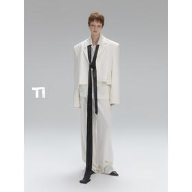 启世录TIWILLTANG“希御漫际”短款时尚都市雅痞显高西装套装