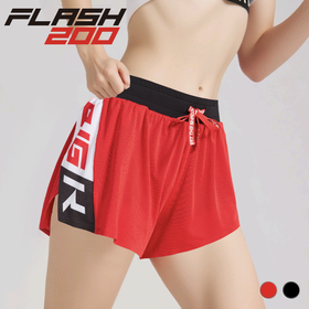 BigK 大K FLASH200 自带内衬可分叉运动三分短裤 马拉松 路跑训练 户外轻运动