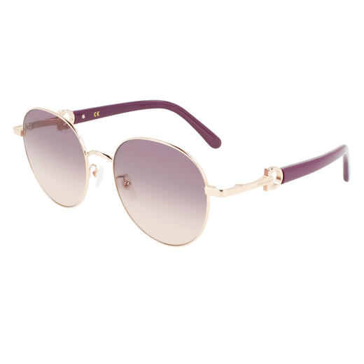 7886895643863 Salvatore Ferragamo 【商场同款】Ferragamo新品欧美时尚圆框复古休闲太阳镜墨镜女 商品图1