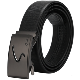 6942199082532115 沙驰satchi 男式真皮腰带头层牛皮自动扣皮带青年【三八礼物礼盒】送爱人【115cm】