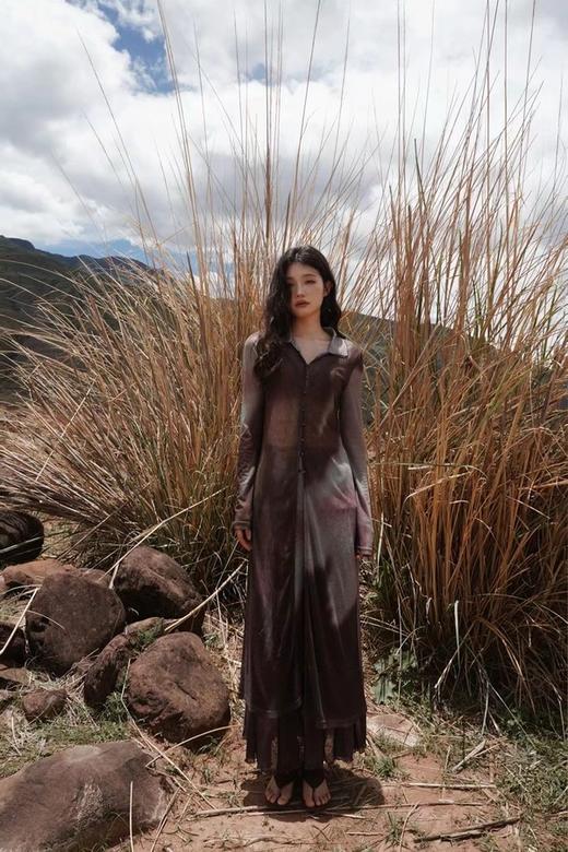 Le Malene 复古晕染宽松开衫上衣 20807 商品图0