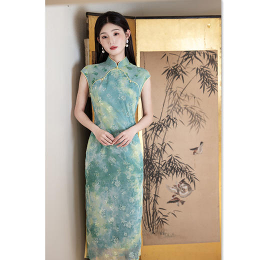GX旗袍女夏季2025新款新中式气质复古国风改良年轻少女显瘦日常旗袍 商品图3