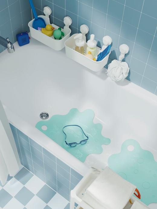 IKEA 带吸盘篮筐 白色 商品图4