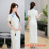 GX2025夏季新款温婉复古民国风素雅旗袍年轻女士改良中式宴会旗袍裙 商品缩略图1