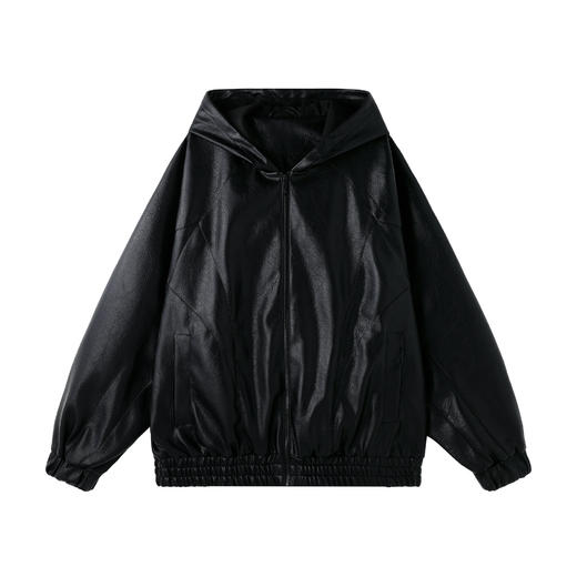 BJHG不计后果连帽夹克外套男女款秋2025新款美式潮牌男士痞帅皮衣 商品图4