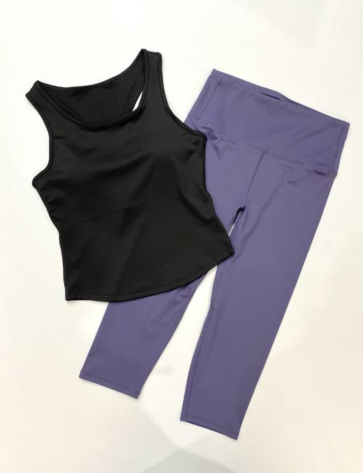 壁虎瑜伽【2506SY357+2409QK406】七分两件套（一体式胸垫）【5天发货】 商品图4