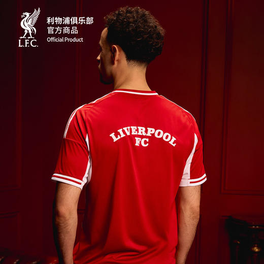 【官网同款】利物浦俱乐部 | 休闲文化棒球球衣红色短袖开衫 商品图3