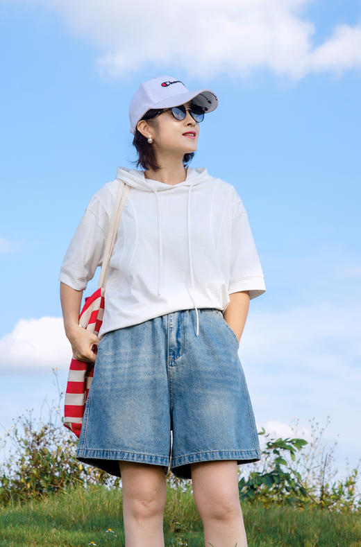 连帽短袖卫衣 商品图0