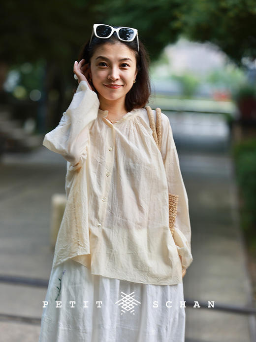 PETIT SCHAN小闪 CLO#878 the Garden of Eden 伊甸园 一千零一夜系列文艺风纯棉长袖娃娃小衫 商品图3