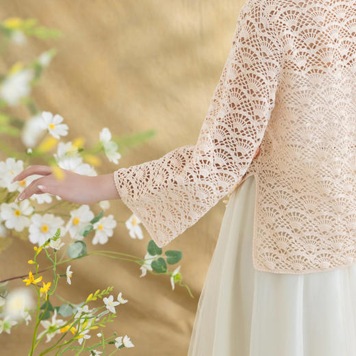 苏苏姐家虞美人蕾丝衣手工DIY钩针纯棉上衣毛线团自制材料包 商品图4