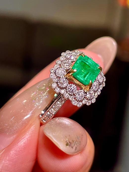 1ct刻面祖母绿戒指 商品图3