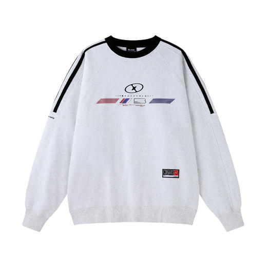 BJHG不计后果美式休闲卫衣男秋季2025重磅新款撞色复古运动卫衣女 商品图4