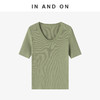 55305  IN AND ON 夏日滤镜 100%莱赛尔U领短袖针织上衣  商品缩略图3