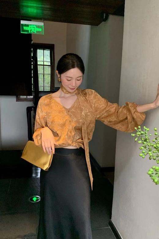 SIA SAYLOR 法式浪漫小碎花长袖衬衣 20808 商品图4