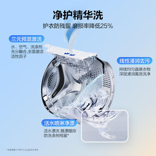 海尔（Haier）天悦A7滚筒洗衣机套装超薄纯平全嵌1.28洗净比10公斤全自动AI双智能投放直驱精华洗 【洗烘套装78A7U1】AI洗丨紫外除菌丨热泵柔烘 商品图4
