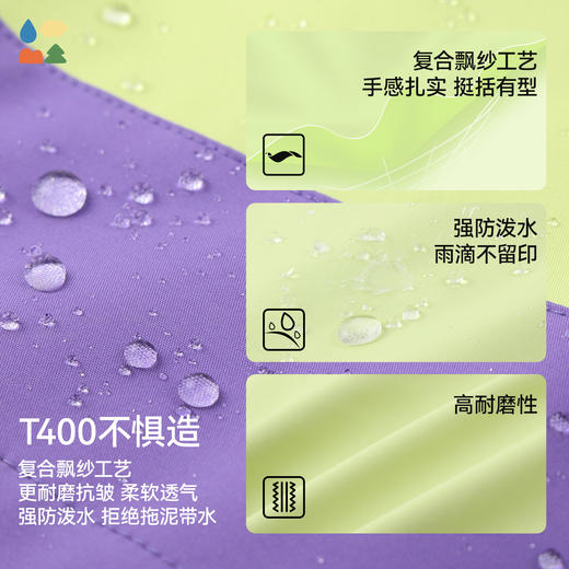 【找娃炫彩撞色风衣】森林棠25秋款儿童"不惧造"直版宽松拼色户外风衣外套60842407 商品图3