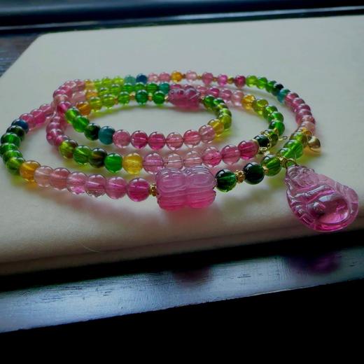 4.7mm碧玺珠串项链 商品图3