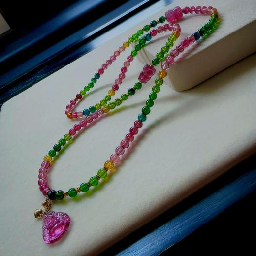 4.7mm碧玺珠串项链 商品图4