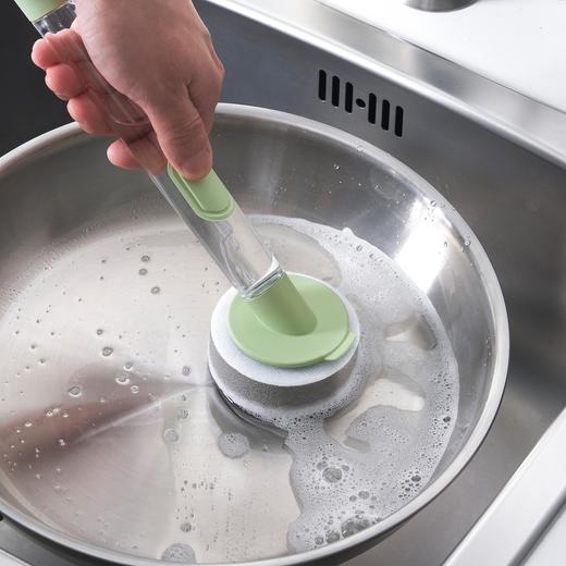 IKEA 洗碗海绵擦3件套（手柄可添加洗涤剂）浅绿色 商品图2