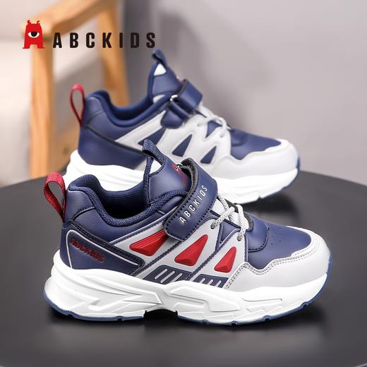 Abckids童鞋新款秋季儿童运动鞋皮面防滑耐磨男童跑步鞋28-38 商品图4