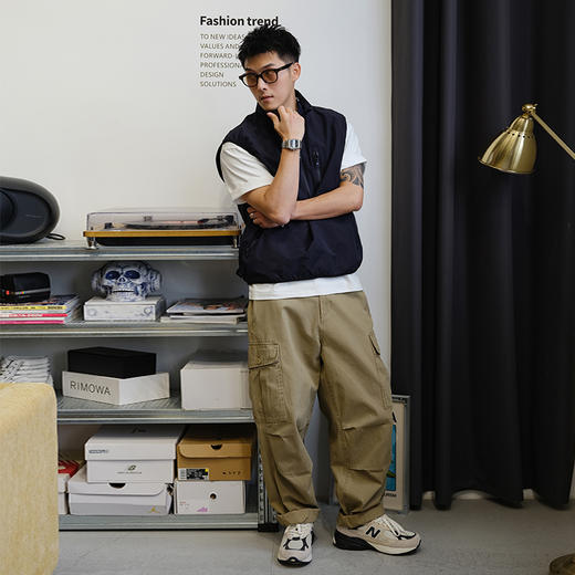 徐太浪套头半拉链立领马甲男款2025新款秋季独特休闲通勤夹克背心 商品图1