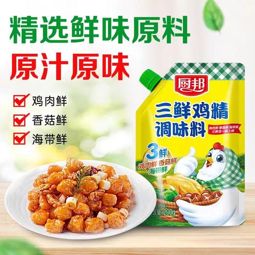 【亚欧超市】厨邦三鲜鸡粉调味料200g/袋 商品图0