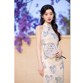 GX时尚改良年轻少女款挂脖露肩旗袍2025夏季新款日常性感旗袍