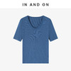 55305  IN AND ON 夏日滤镜 100%莱赛尔U领短袖针织上衣  商品缩略图0