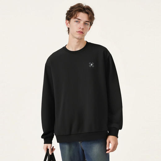 gxg.jeans男装   多色胸口趣味图案休闲基础圆领卫衣男 25秋热卖 商品图1