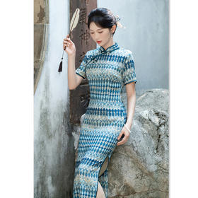 GX老上海复古国风夏季新款单层旗袍2025夏季新款大码旗袍